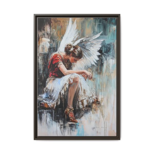 Angel Wings Framed Canvas Art, Inspirational Wall Decor for Home, Serenity Artwork, Gift for Her, Boho Chic Decor, Angel Art Print - Image 13