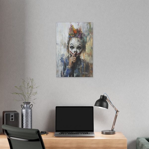 Whimsical Clown Wall Art, Fine Art Canvas Print for Home Decor, Unique Gift for Art Lovers, Playful Room Decoration - Image 12