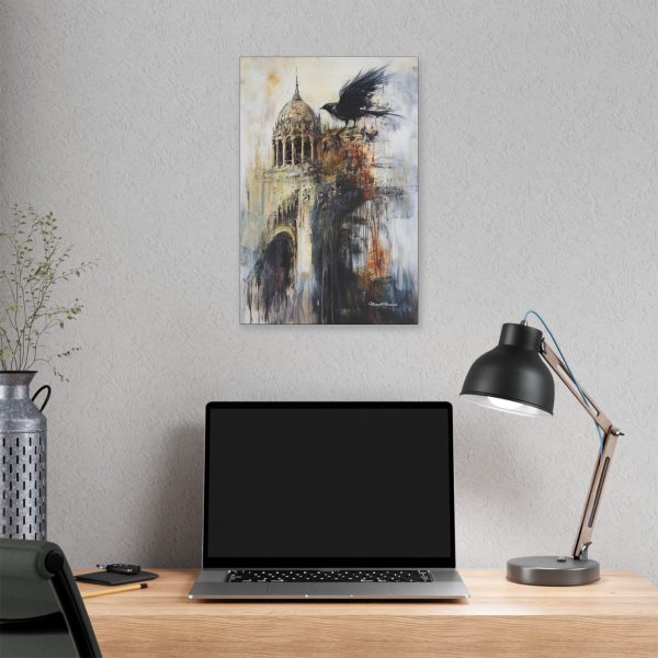 Urban Raven Canvas Art, Modern Wall Decor, Bird Canvas, Nature Artwork, Home Aesthetic, Gift for Bird Lovers - Image 8