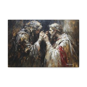 Canvas Wall Art, Religious Art Print, Spiritual Decor, Home Wall Hanging, Meaningful Artwork, Gift for Believers