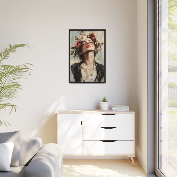 Floral Portrait Canvas Art Print, Boho Wall Décor, Feminine Home Accent, Gift for Her, Flower Lover's Art - Image 23