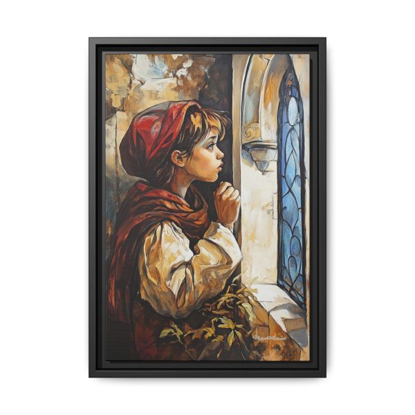 Framed Matte Canvas Art Print - Dreamy Girl in Red Hood, Wall Decor, Unique Gift, Home Aesthetics, Art for Living Room, Bedroom Decor - Image 37