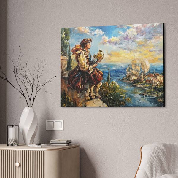 Dreamy Nautical Canvas Art, Fantasy Decor, Coastal Wall Art, Kid's Room Art, Gift for Ocean Lovers - Image 8