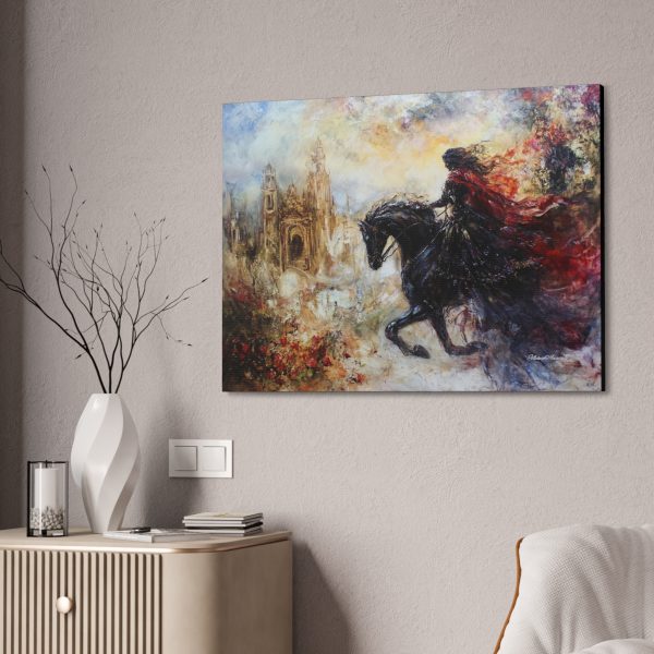 Canvas Wall Art Print, Horse and Rider, Abstract Art, Bohemian Decor, Gothic Art, Home Decor, Gift for Horse Lovers - Image 8