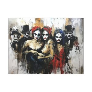 Dramatic Canvas Art Print, Modern Wall Decor, Unique Home Decoration, Abstract Artwork, Great for Halloween or Parties
