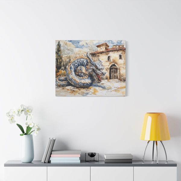 Fantasy Dragon Wall Art, Mythical Home Decor, Stretched Canvas, Art for Living Room, Unique Gift for Dragon Lovers - Image 10