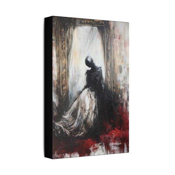 Moody Art Canvas Print, Gothic Wall Decor, Halloween Home Accent, Dark Aesthetic Artwork, Unique Gift for Art Lovers - Image 2