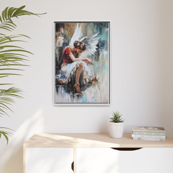 Angel Wings Framed Canvas Art, Inspirational Wall Decor for Home, Serenity Artwork, Gift for Her, Boho Chic Decor, Angel Art Print - Image 19