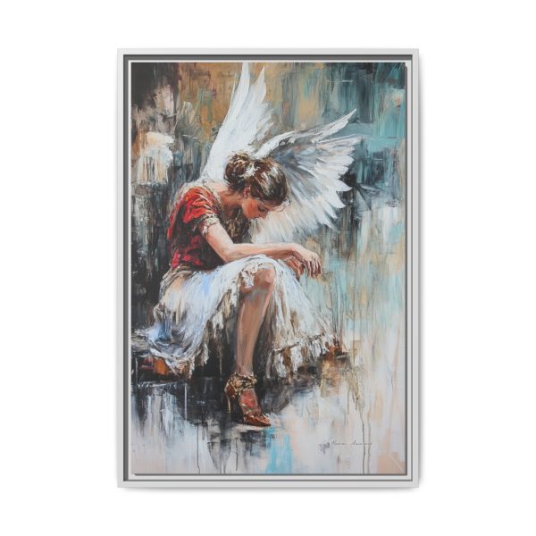 Angel Wings Framed Canvas Art, Inspirational Wall Decor for Home, Serenity Artwork, Gift for Her, Boho Chic Decor, Angel Art Print - Image 17