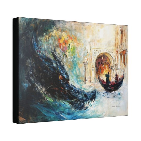 Vibrant Dragon Canvas Art Print, Decorative Wall Decor, Fantasy Artwork, Home Office Wall Art, Gift for Fantasy Lovers - Image 2