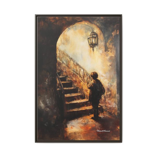Framed Matte Canvas Art - Enigmatic Stairs Artwork, Home Decor, Wall Art, Living Room Aesthetic, Unique Gift, Art Lovers Decoration - Image 29