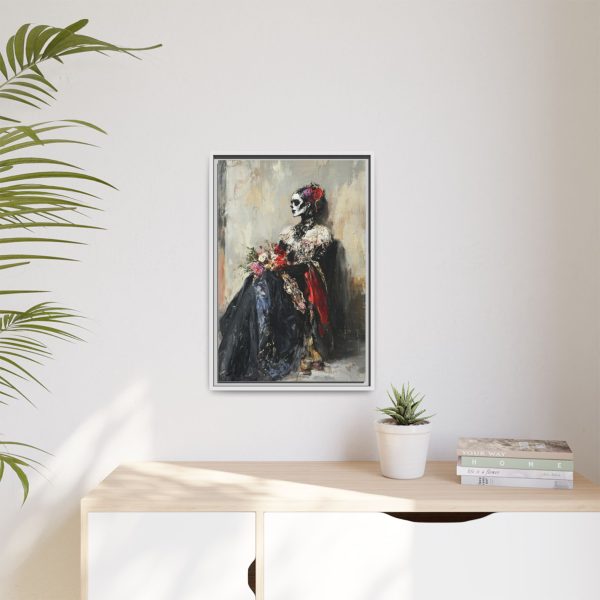 Framed Art Print - Day of the Dead Decor, Colorful Bone Lady Wall Art, Gothic Home Decor, Unique Gift for Holidays - Image 59