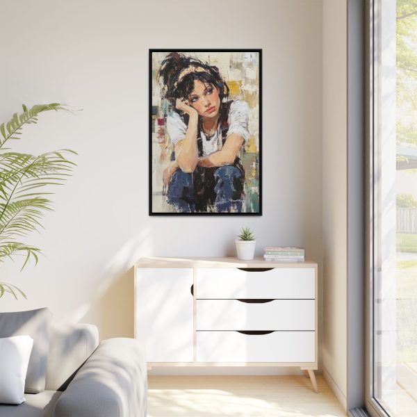Framed Matte Canvas Wall Art,  Multi-color Abstract Painting, Home Decor, Gift for Art Lovers, Living Room, Bedroom Decoration - Image 11