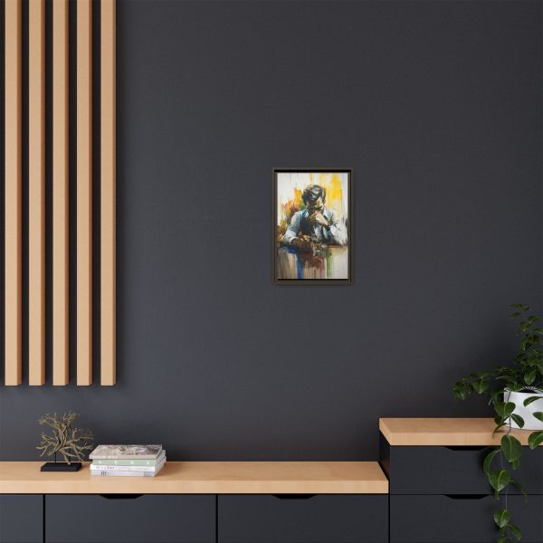 Framed Wall Art - Contemplative Man with Drink, Modern Home Decor, Stylish Gift, Thoughtful Art Piece, Artistic Decor for Living Room - Image 44