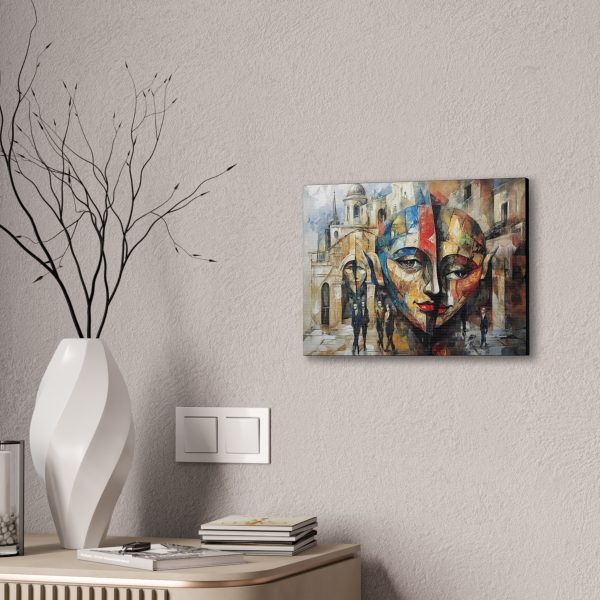 Artistic Canvas Wall Art, Abstract Face Painting, Modern Home Decor, Colorful Canvas Print, Unique Gift for Art Lovers - Image 4