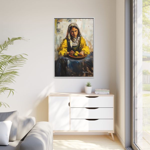 Framed Matte Canvas Art - Emotionally Striking Woman with Fruit, Home Decor, Wall Art, Gift for Art Lovers, Gallery Wall Decoration - Image 35