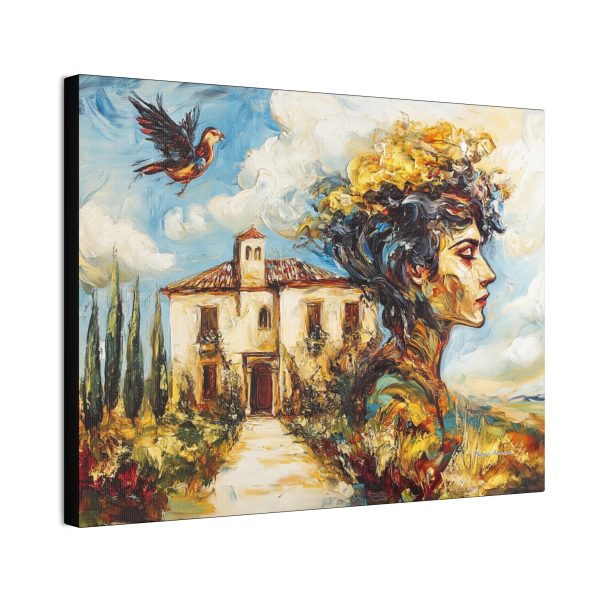 Vibrant Canvas Art Print, Floral Landscape Wall Decor, Boho Home Decoration, Unique Gift, Wall Art for Living Room, Art Lovers - Image 2