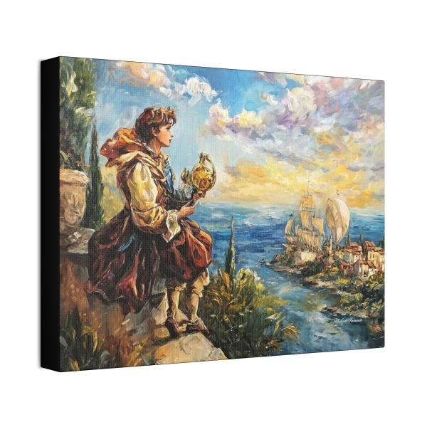 Dreamy Nautical Canvas Art, Fantasy Decor, Coastal Wall Art, Kid's Room Art, Gift for Ocean Lovers - Image 2