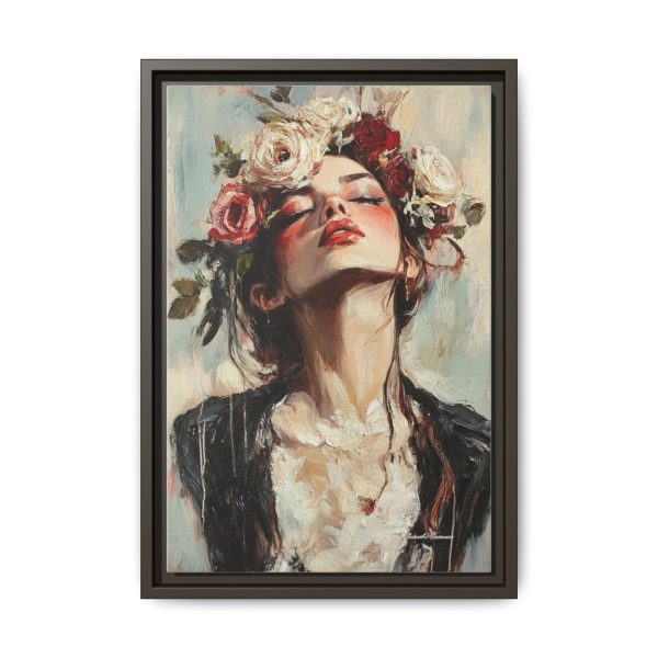 Floral Portrait Canvas Art Print, Boho Wall Décor, Feminine Home Accent, Gift for Her, Flower Lover's Art - Image 41