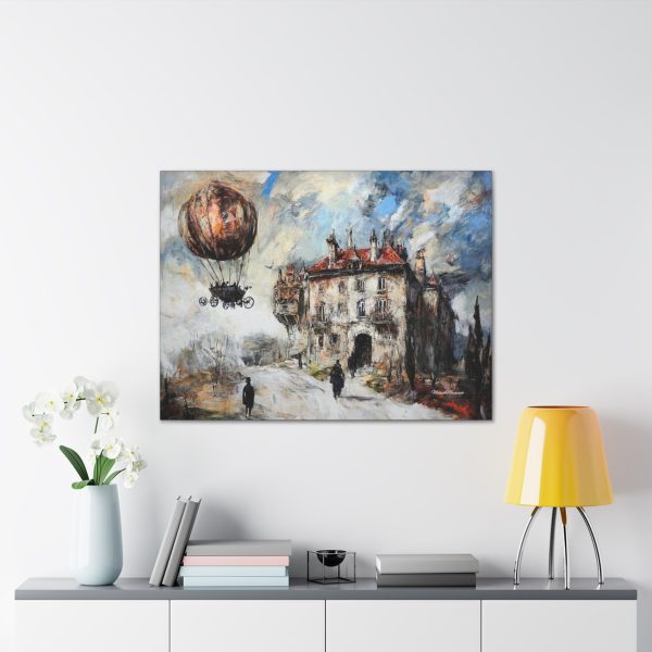 Steampunk Canvas Wall Art, Vintage Hot Air Balloon Painting, Unique Home Decor, Perfect Gift for Art Lovers - Image 7