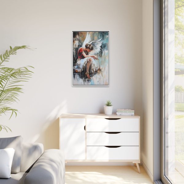 Angel Wings Framed Canvas Art, Inspirational Wall Decor for Home, Serenity Artwork, Gift for Her, Boho Chic Decor, Angel Art Print - Image 27