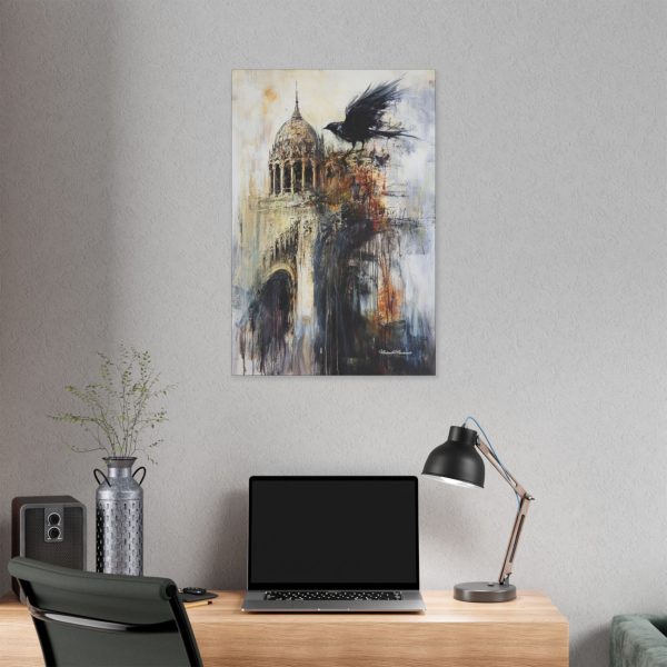 Urban Raven Canvas Art, Modern Wall Decor, Bird Canvas, Nature Artwork, Home Aesthetic, Gift for Bird Lovers - Image 16