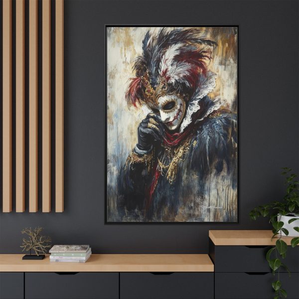 Matte Canvas Wall Art, Multi-color Framed Artwork, Gothic Home Decor, Mysterious Masquerade Print, Unique Gift for Art Lovers - Image 64