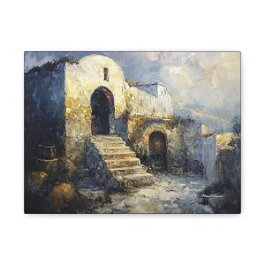 Matte Canvas Wall Art, Cozy Home Decor, Landscape Painting, Perfect Gift for Art Lovers, Wall Decoration for Living Room