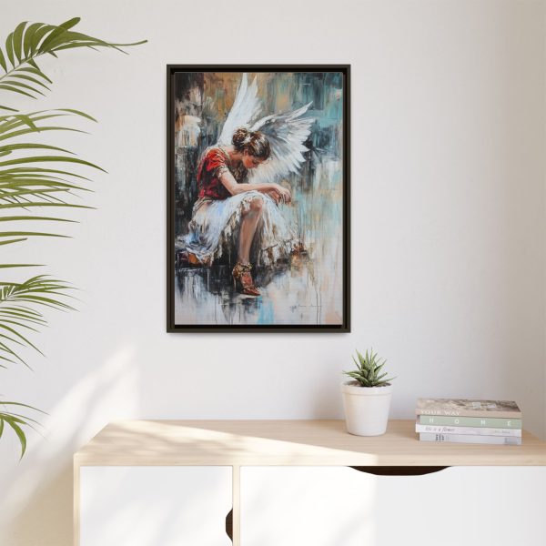 Angel Wings Framed Canvas Art, Inspirational Wall Decor for Home, Serenity Artwork, Gift for Her, Boho Chic Decor, Angel Art Print - Image 15