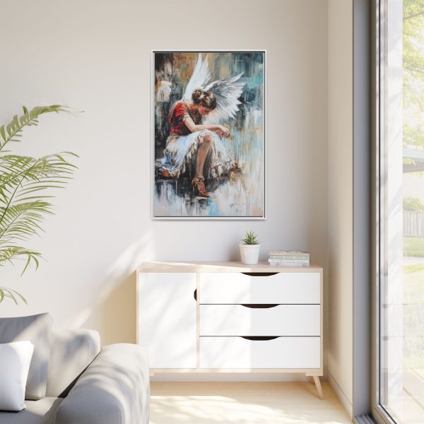 Angel Wings Framed Canvas Art, Inspirational Wall Decor for Home, Serenity Artwork, Gift for Her, Boho Chic Decor, Angel Art Print - Image 35