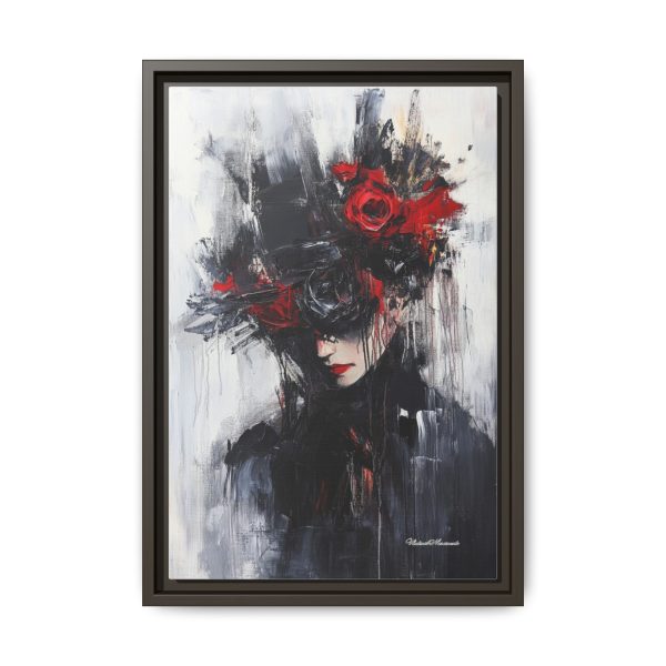 Framed Wall Art, Matte Canvas Print, Abstract Art, Home Decor, Gift for Art Lovers, Black and Red Aesthetic - Image 41