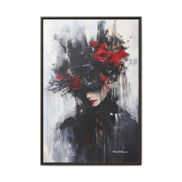 Framed Wall Art, Matte Canvas Print, Abstract Art, Home Decor, Gift for Art Lovers, Black and Red Aesthetic - Image 29