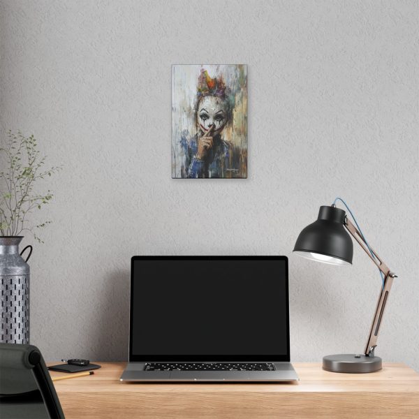 Whimsical Clown Wall Art, Fine Art Canvas Print for Home Decor, Unique Gift for Art Lovers, Playful Room Decoration - Image 4