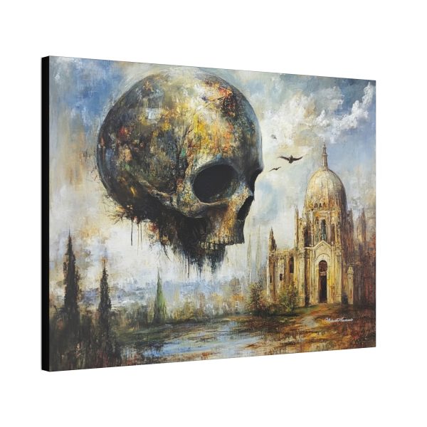 Gothic Art Canvas, Unique Wall Decor, Dark Aesthetic Artwork, Skulls and Gothic Fantasy, Perfect for Home or Office - Image 8