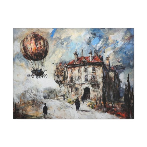 Steampunk Canvas Wall Art, Vintage Hot Air Balloon Painting, Unique Home Decor, Perfect Gift for Art Lovers - Image 5