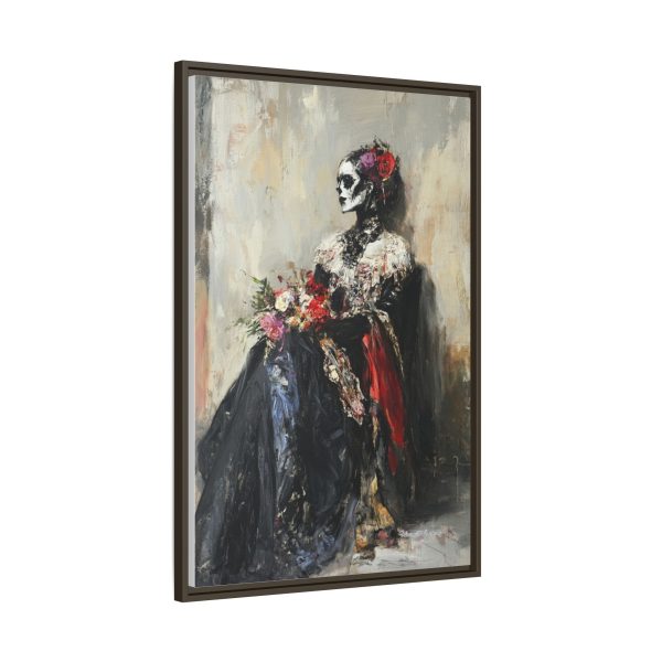Framed Art Print - Day of the Dead Decor, Colorful Bone Lady Wall Art, Gothic Home Decor, Unique Gift for Holidays - Image 22