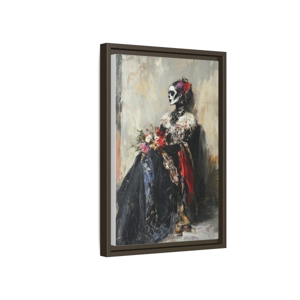 Framed Art Print - Day of the Dead Decor, Colorful Bone Lady Wall Art, Gothic Home Decor, Unique Gift for Holidays - Image 42