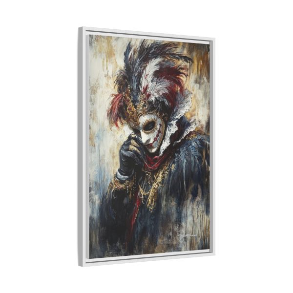 Matte Canvas Wall Art, Multi-color Framed Artwork, Gothic Home Decor, Mysterious Masquerade Print, Unique Gift for Art Lovers - Image 18