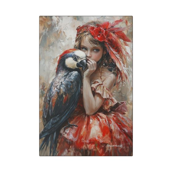 Canvas Art Print, Whimsical Wall Decor, Kids Room Art, Bird Lover Gift, Vibrant Home Decor