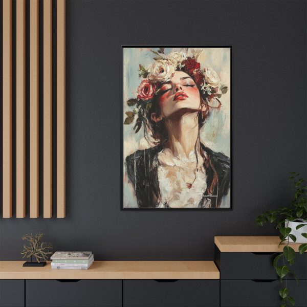 Floral Portrait Canvas Art Print, Boho Wall Décor, Feminine Home Accent, Gift for Her, Flower Lover's Art - Image 12