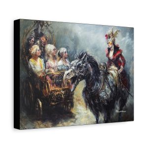 Stretched Canvas Art Print, Vintage Horse Artwork, Home Decor, Wall Art, Gift for Art Lovers, Unique Gallery Piece