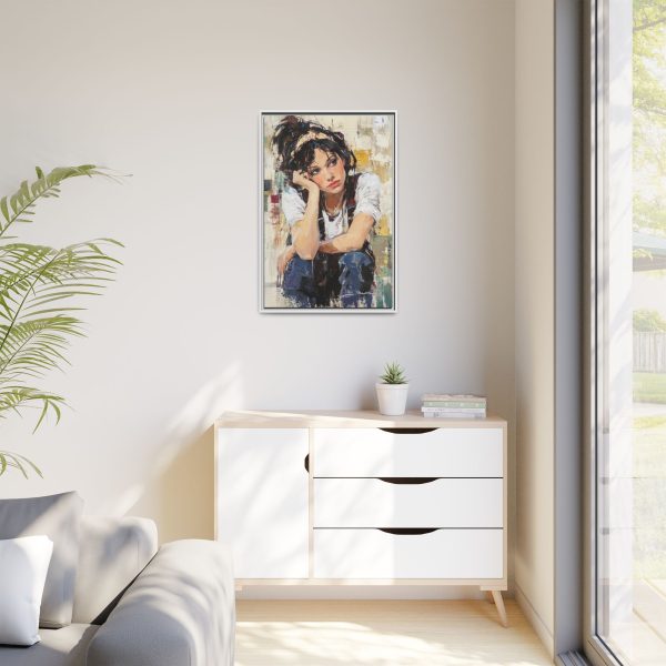Framed Matte Canvas Wall Art,  Multi-color Abstract Painting, Home Decor, Gift for Art Lovers, Living Room, Bedroom Decoration - Image 27