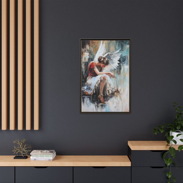 Angel Wings Framed Canvas Art, Inspirational Wall Decor for Home, Serenity Artwork, Gift for Her, Boho Chic Decor, Angel Art Print - Image 24