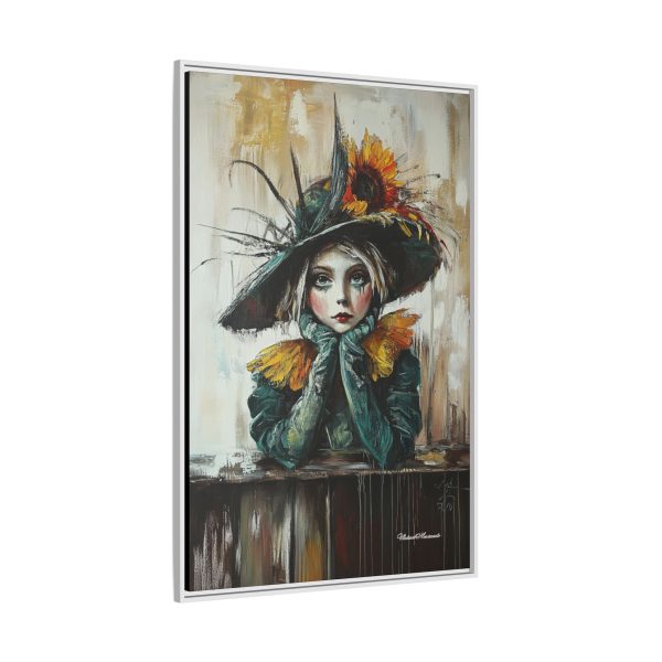 Framed Art Print: Whimsical Girl in Hat, Colorful Wall Decor for Home, Unique Gift, Art Lover's Collection, Feminine Aesthetic, Home [...] - Image 34