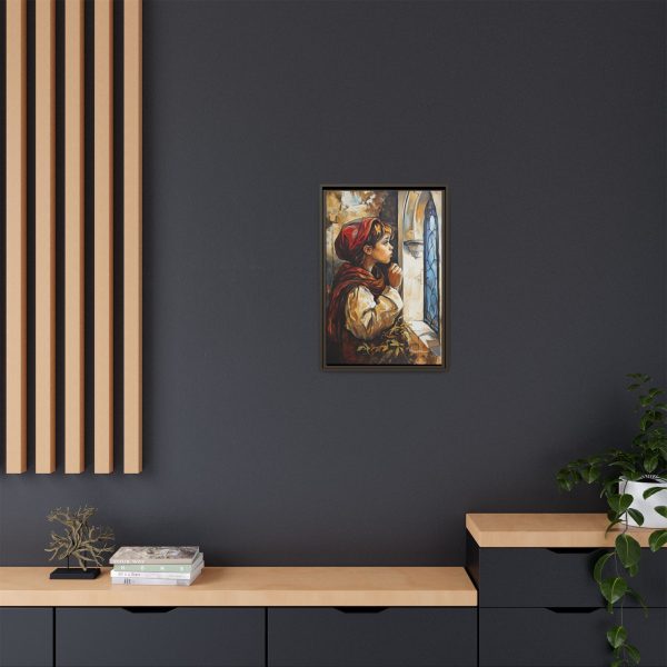 Framed Matte Canvas Art Print - Dreamy Girl in Red Hood, Wall Decor, Unique Gift, Home Aesthetics, Art for Living Room, Bedroom Decor - Image 56