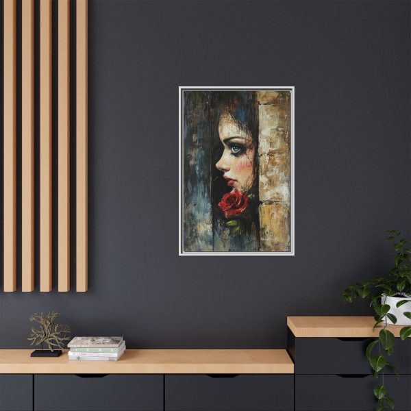 Matte Framed Art Print - Striking Portrait with Rose, Wall Decor, Home Accent, Gift for Art Lovers, Boho Room Decoration - Image 28