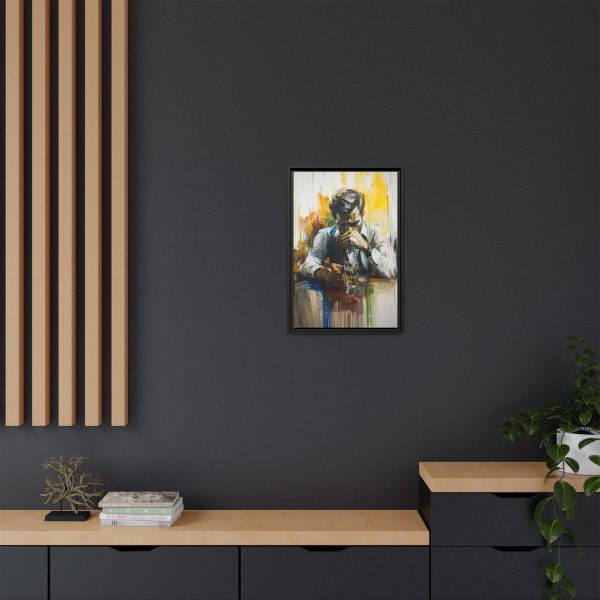 Framed Wall Art - Contemplative Man with Drink, Modern Home Decor, Stylish Gift, Thoughtful Art Piece, Artistic Decor for Living Room - Image 52