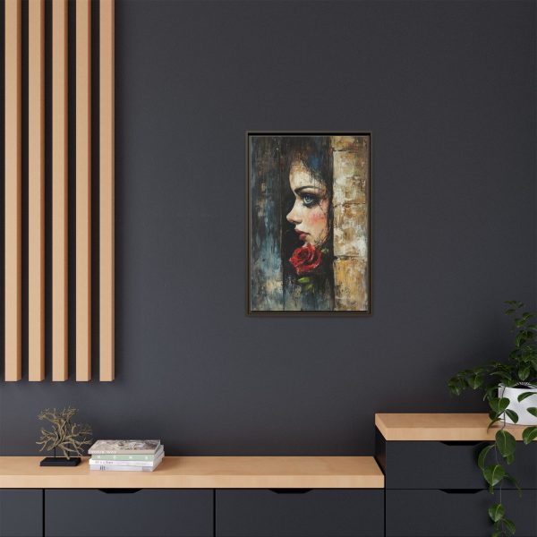 Matte Framed Art Print - Striking Portrait with Rose, Wall Decor, Home Accent, Gift for Art Lovers, Boho Room Decoration - Image 16