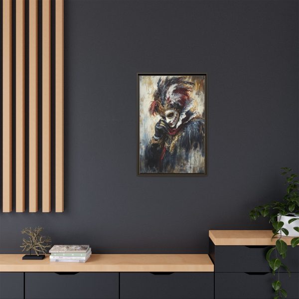 Matte Canvas Wall Art, Multi-color Framed Artwork, Gothic Home Decor, Mysterious Masquerade Print, Unique Gift for Art Lovers - Image 16