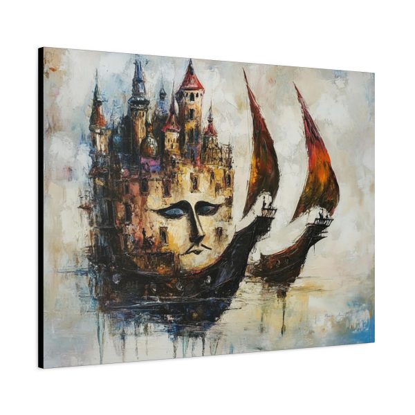 Artistic Canvas Wall Art, Abstract Home Decor, Fantasy Landscape Painting, Unique Gift for Art Lovers, Nautical Theme Wall Decor, [...] - Image 18